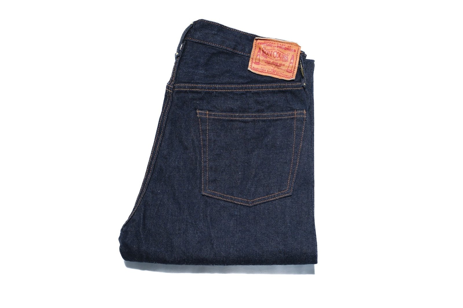 Boncoura 66 indigo denim detail and fabric texture