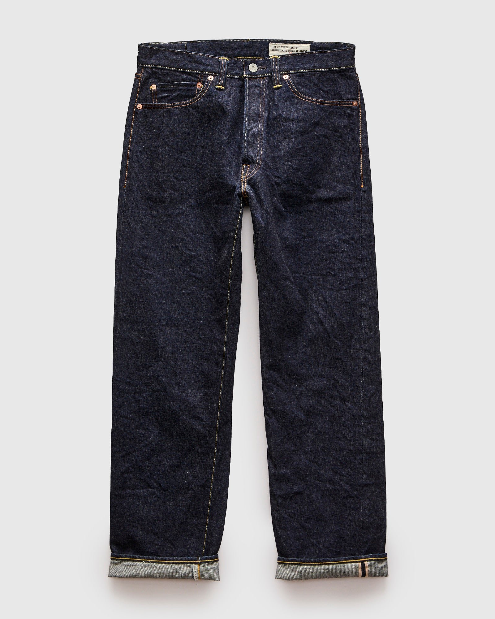 Boncoura XX in 15oz indigo rinsed selvedge, classic straight fit