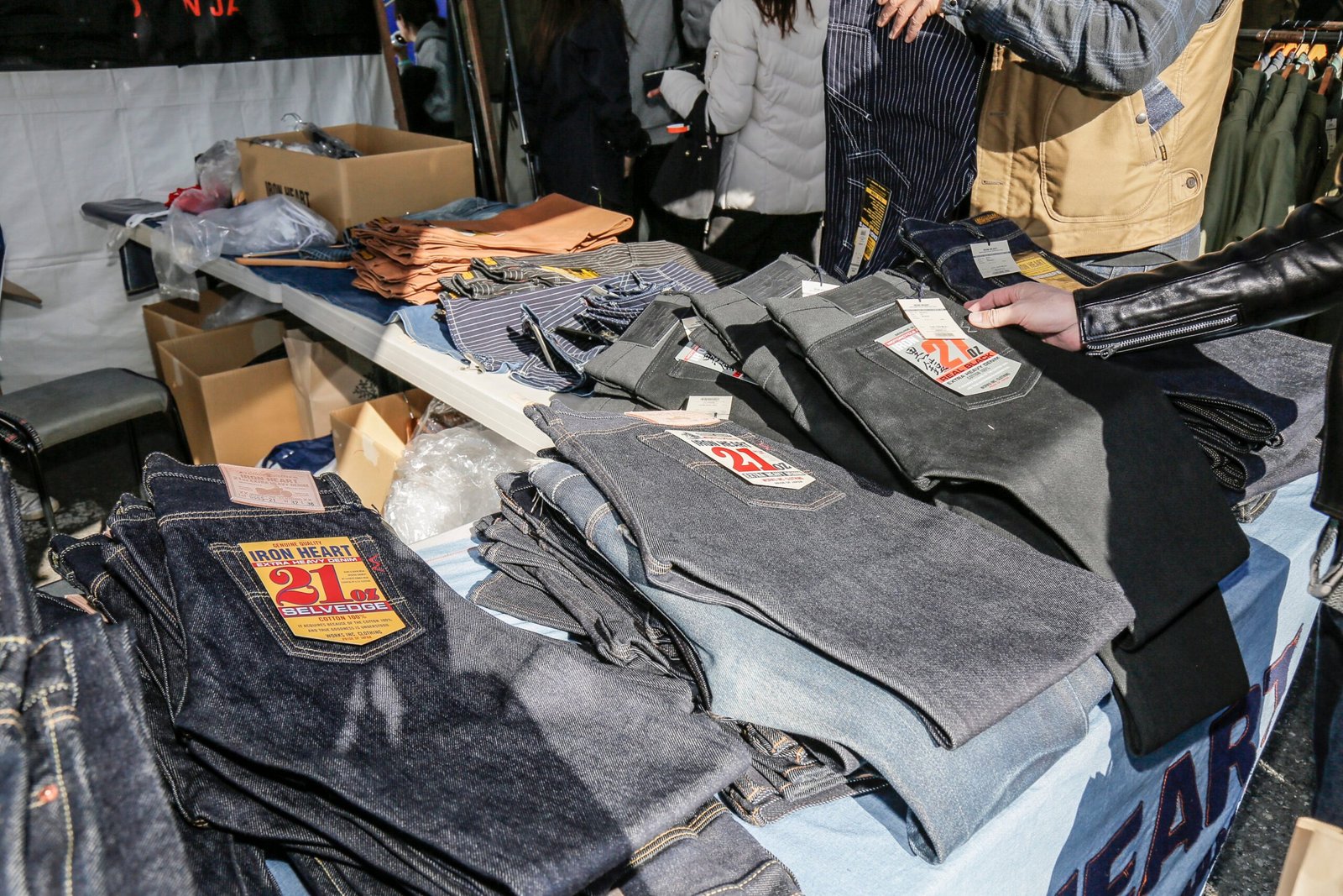 Packed aisles of shoppers at the Inazuma Festival Amekaji event in Tokyo