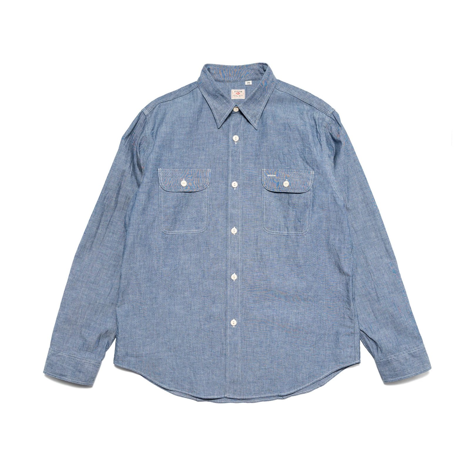 Sugar Cane SC27850 blue chambray work shirt